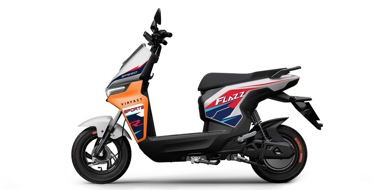 Xe máy điện VinFast Flazz Max màu trắng cam